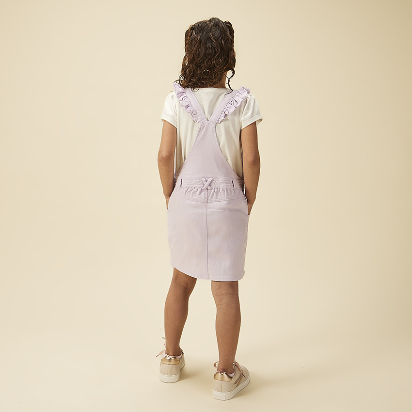 Robe salopette patch à sequins Minnie Disney pour fille 