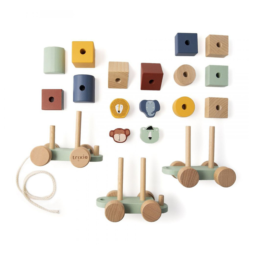 Jouet train en bois Animaux 
