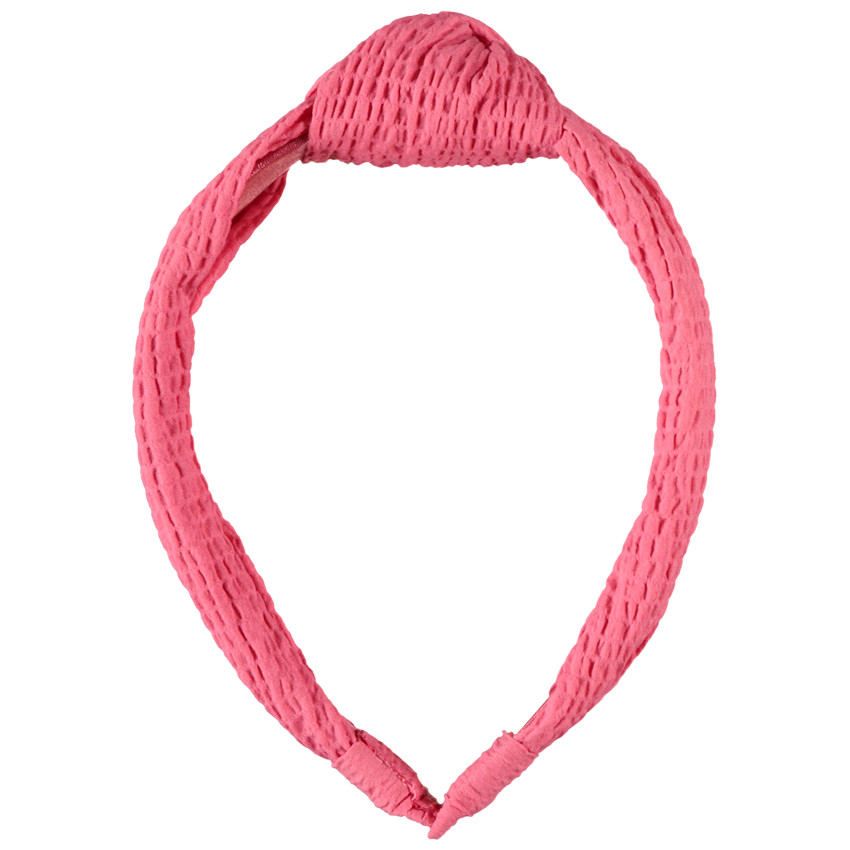 Roze fuchsia seersucker haarband voor meisjes 