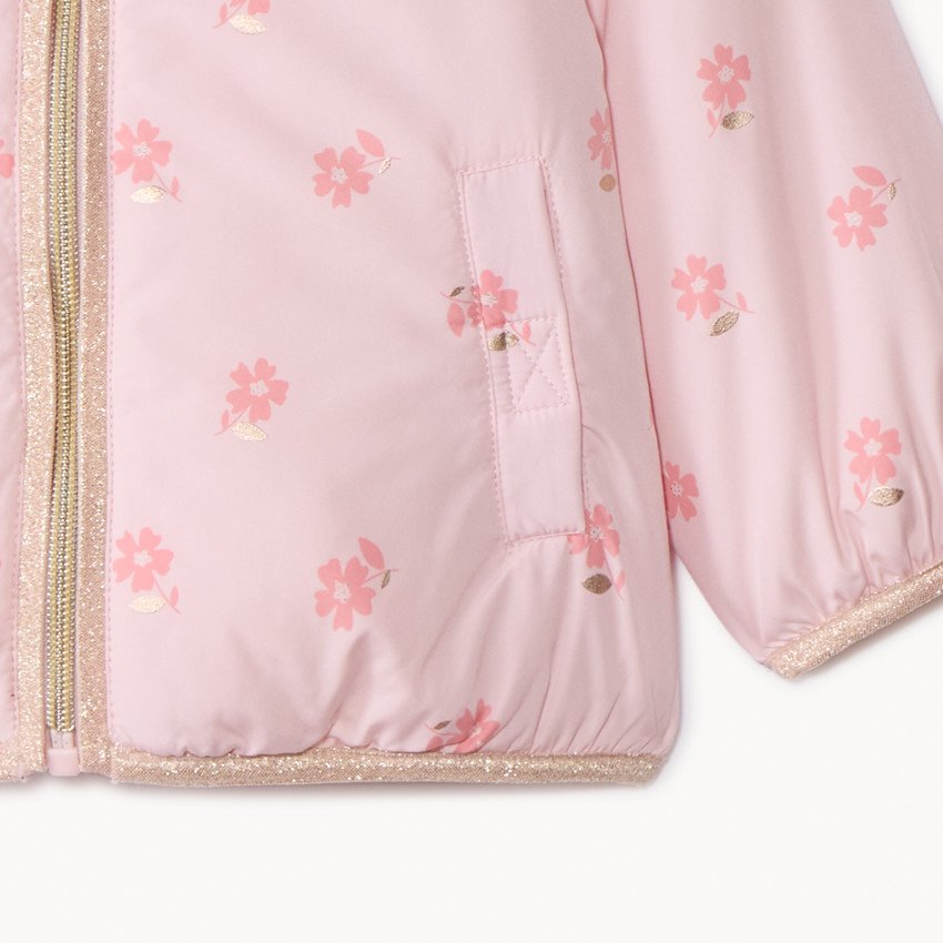 Coupe-vent imperméable imprimé fleurs pour bébé fille 