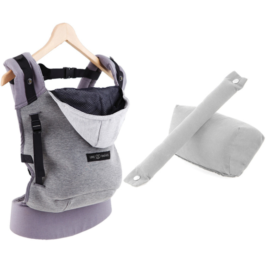 Pack Evolution porte-bébé HoodieCarrier - Gris flanelle 
