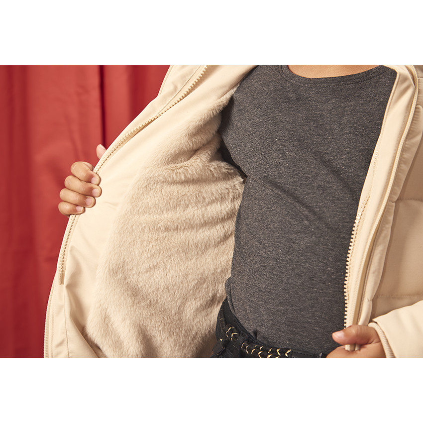 Doudoune imperméable 2 en 1 doublée sherpa avec gilet pour fille 