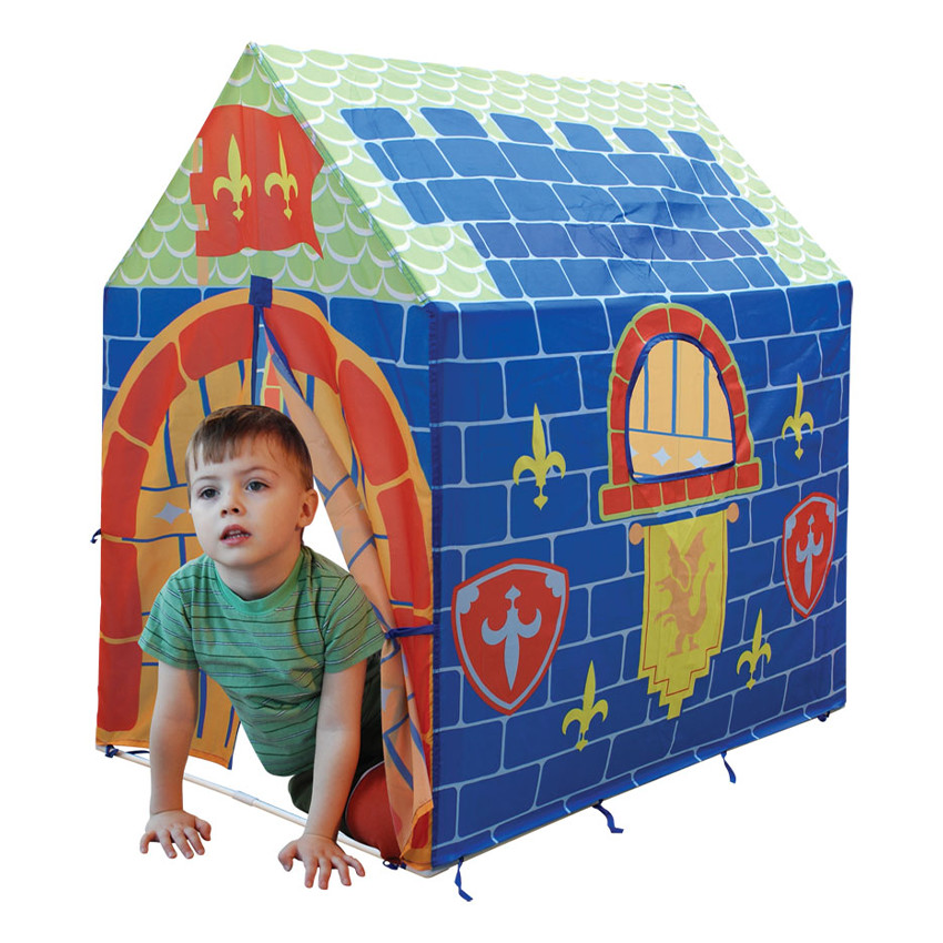 Tente de jeu motif château - Bleu 