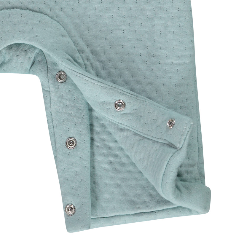 Ensemble 2 pièces matelassé avec salopette pour bébé 