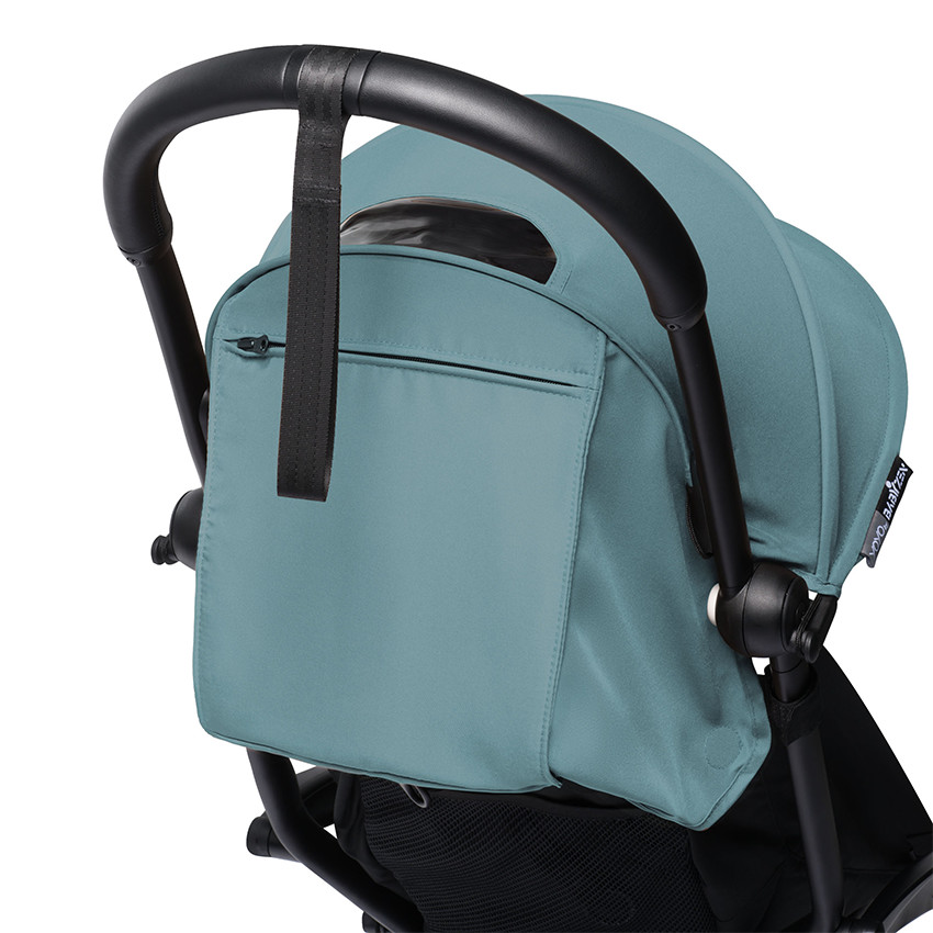 Volledige kinderwagen YOYO² nieuwe 0+ en 6+ pack zwart onderstel - Aqua 