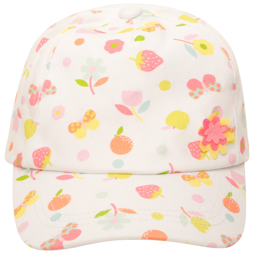Casquette imprimé fantaisie pour bébé fille 