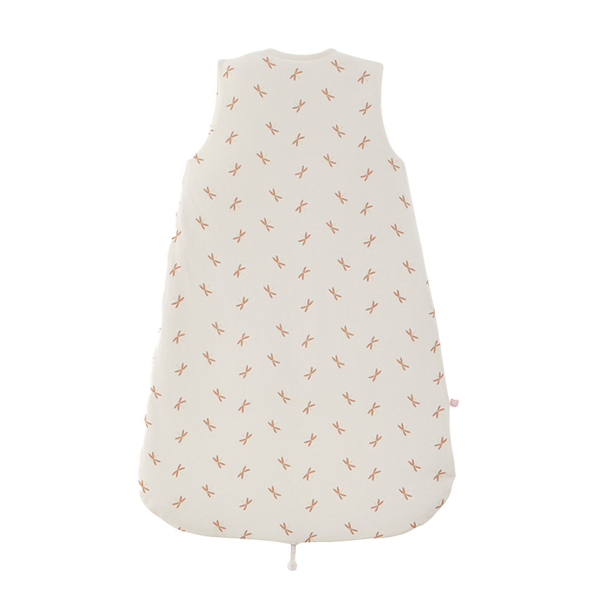 Gigoteuse sans manches en jersey 70 cm Libellules écru 