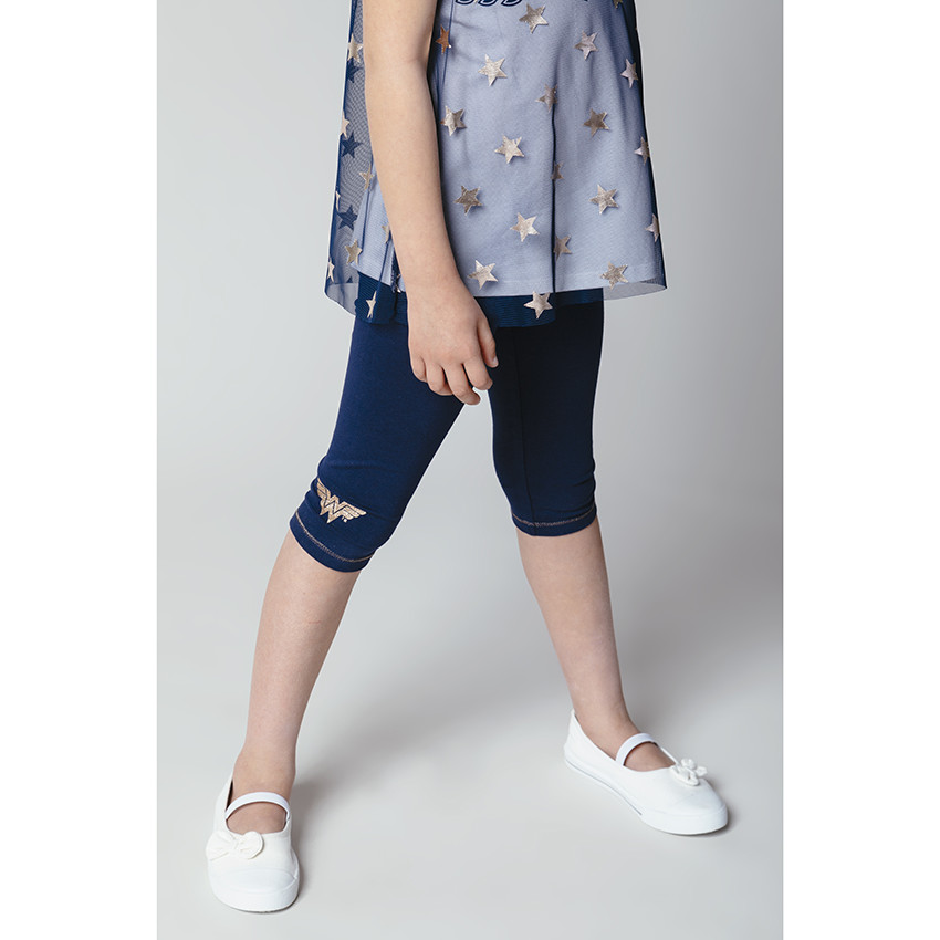 Ensemble avec débardeur en tulle et legging court Wonder Woman 