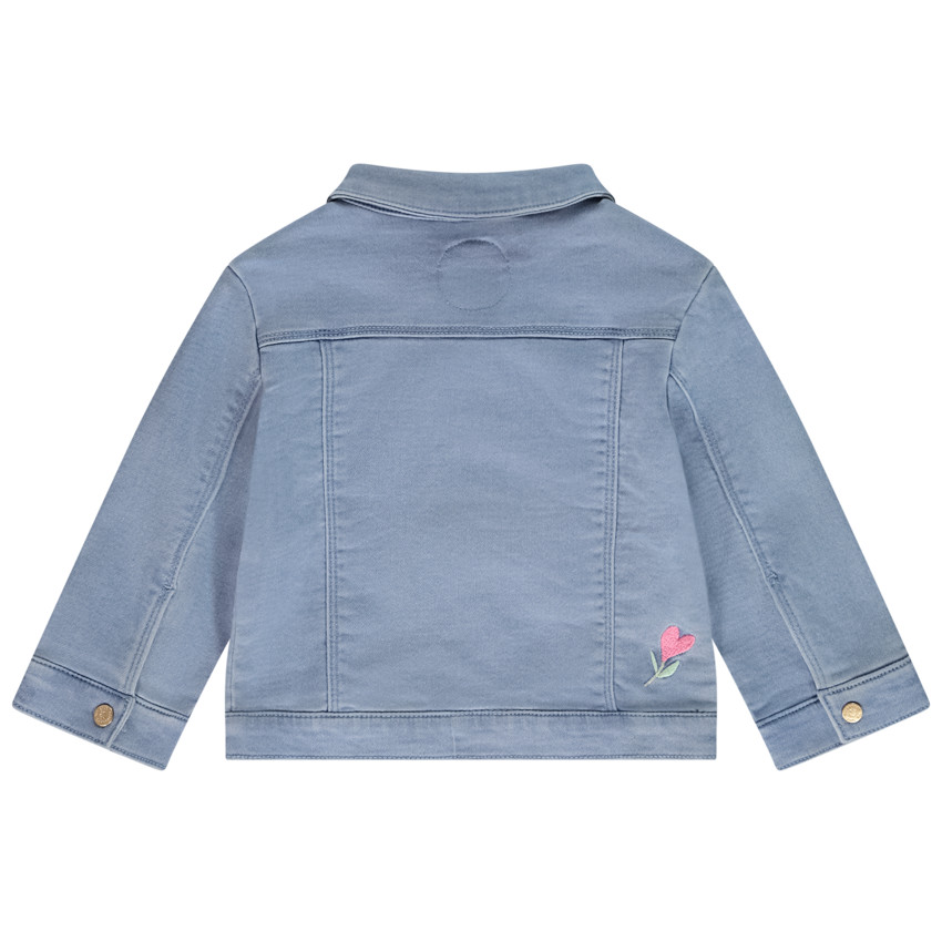 Jas met jeanslook en borduren voor meisjes 