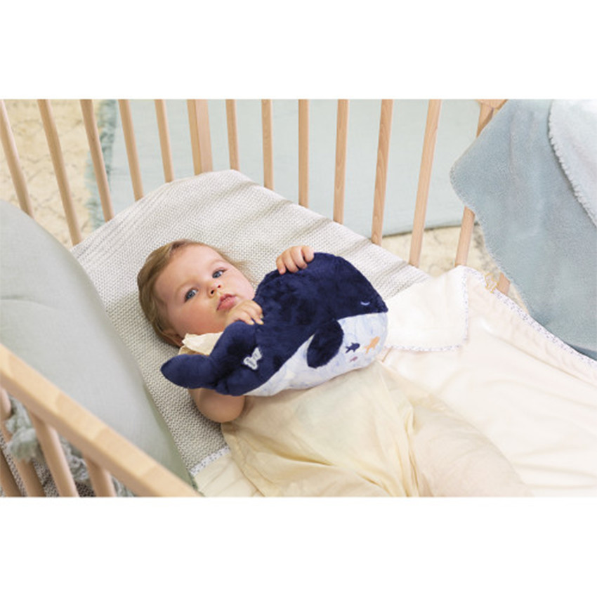 Bouillotte-peluche bien-être baleine M 