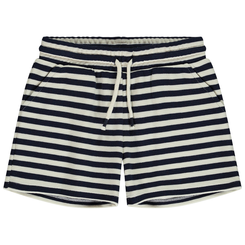 Gestreepte fantasie mesh short voor meisjes 