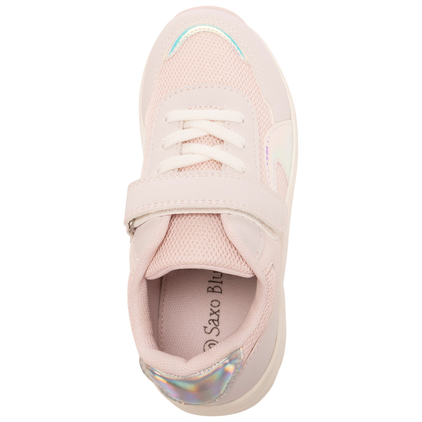 Iriserende sportsneakers in mesh voor meisjes 
