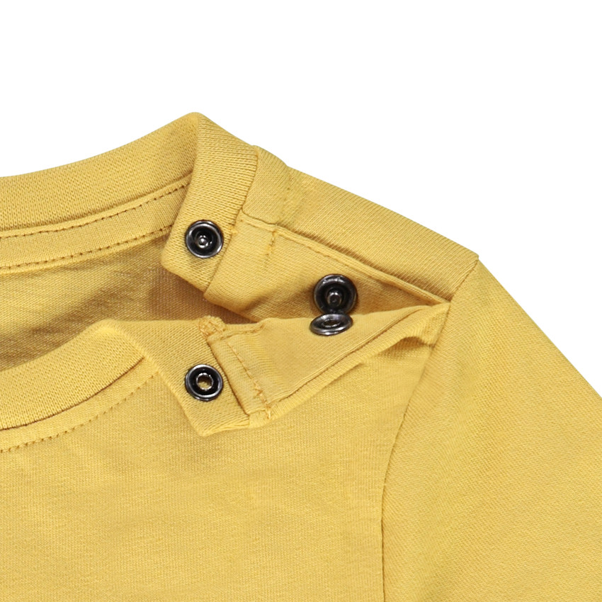 Set van 3 t-shirts korte mouwen in effen jersey voor baby jongen 