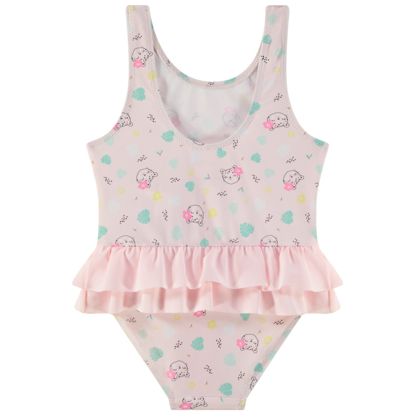 Maillot de bain 1 pièce imprimé fantaisie pour bébé fille 