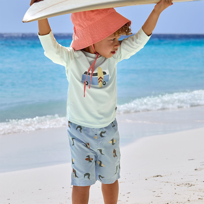 Short de bain Taille 98 (25 à 36 mois) Crocodile Sky Blue 
