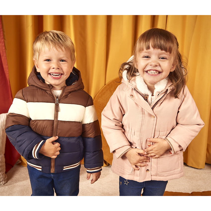 Doudoune effet color block doublée sherpa pour bébé garçon 