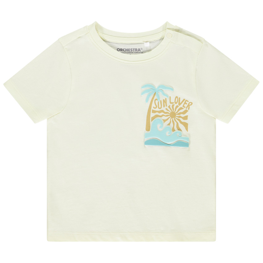 T-shirt manches courtes motif fantaisie pour bébé garçon 