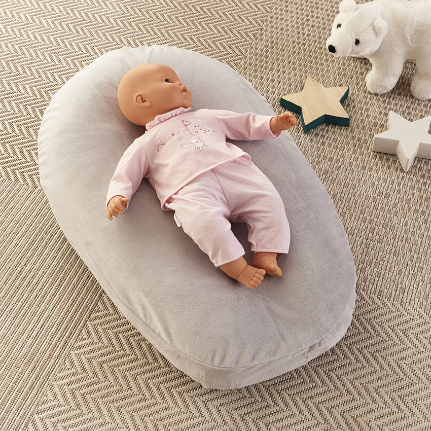 Housse de coussin de maternité - Polaire gris 