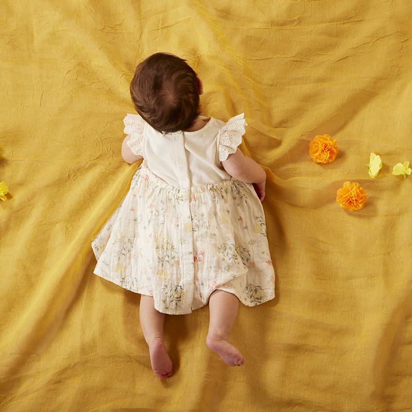 Tweedelig Set Met Bloemenprint Voor Baby Meisje 