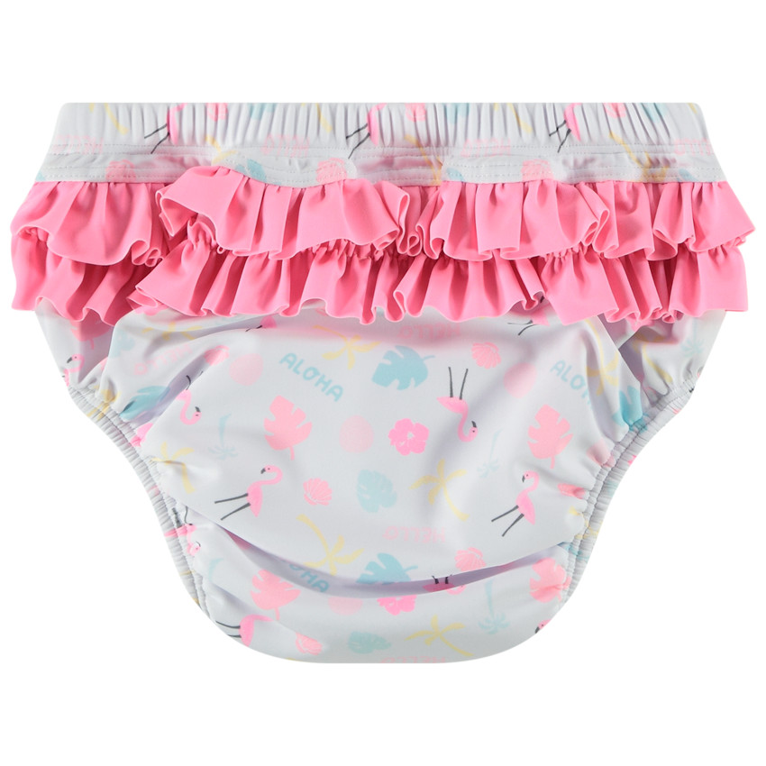 Zwemluier met flamingoprint voor baby meisjes 