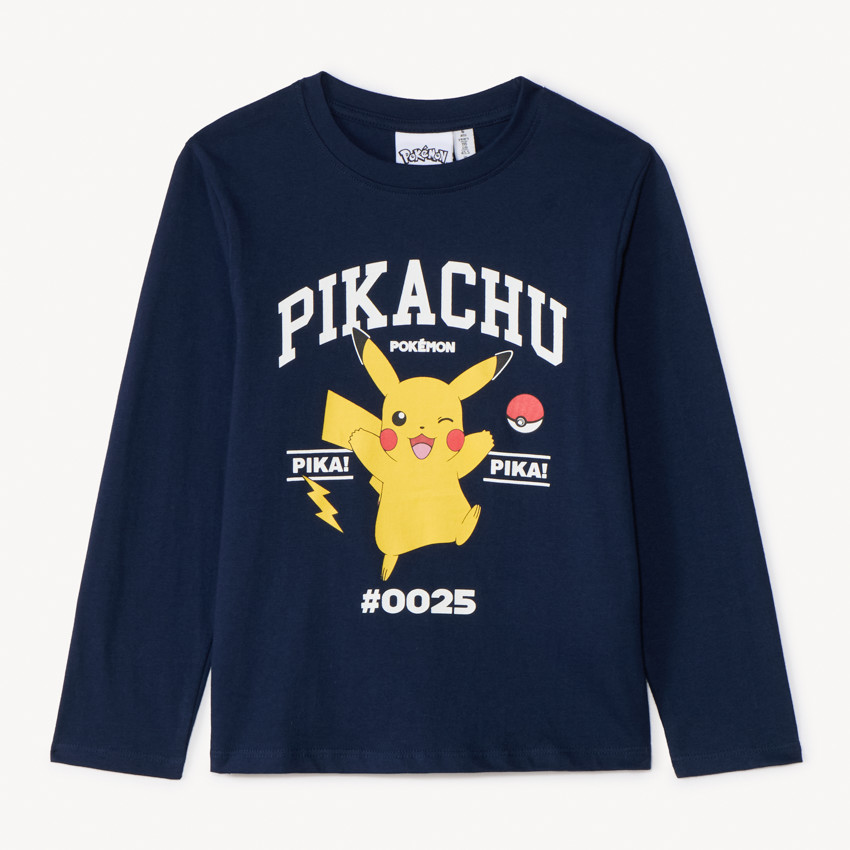 Langarm T-shirt Pikachu Pokémon voor jongens 