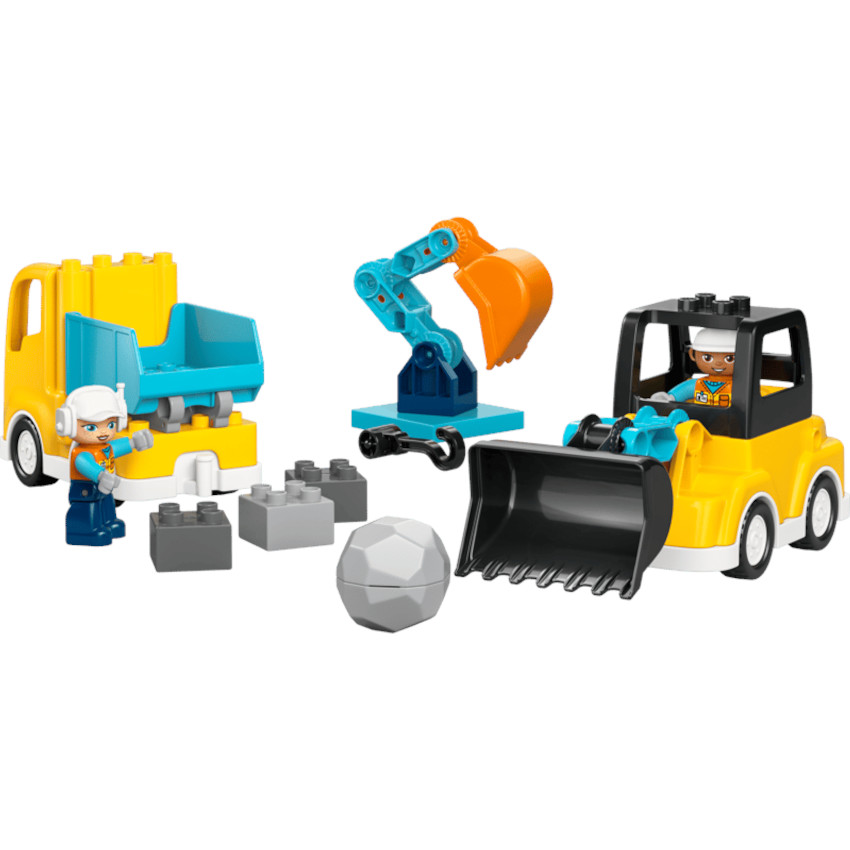 A THEME LEGO DUPLO - LES VEHICULES DE CHANTIER 3 EN 1 - 22PCS - 2+ 