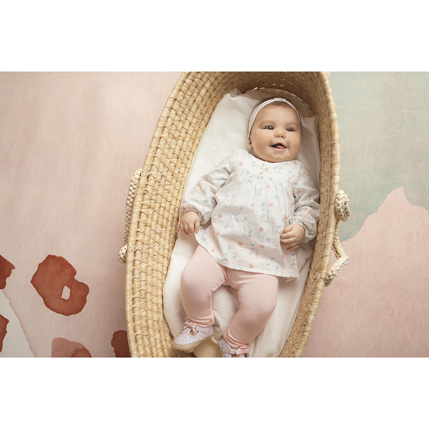 Bandeau de cheveux en jersey imprimé fantaisie pour bébé fille 