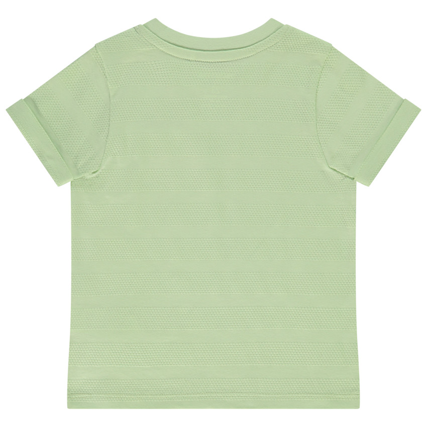 T-shirt met korte mouwen in jersey pop corn voor baby jongen 