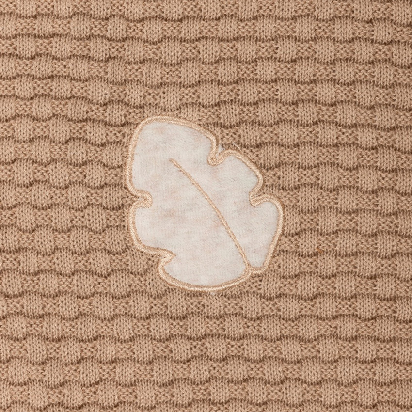 Gigoteuse sans manches en tricot 70 cm - Boris et Jungo beige 