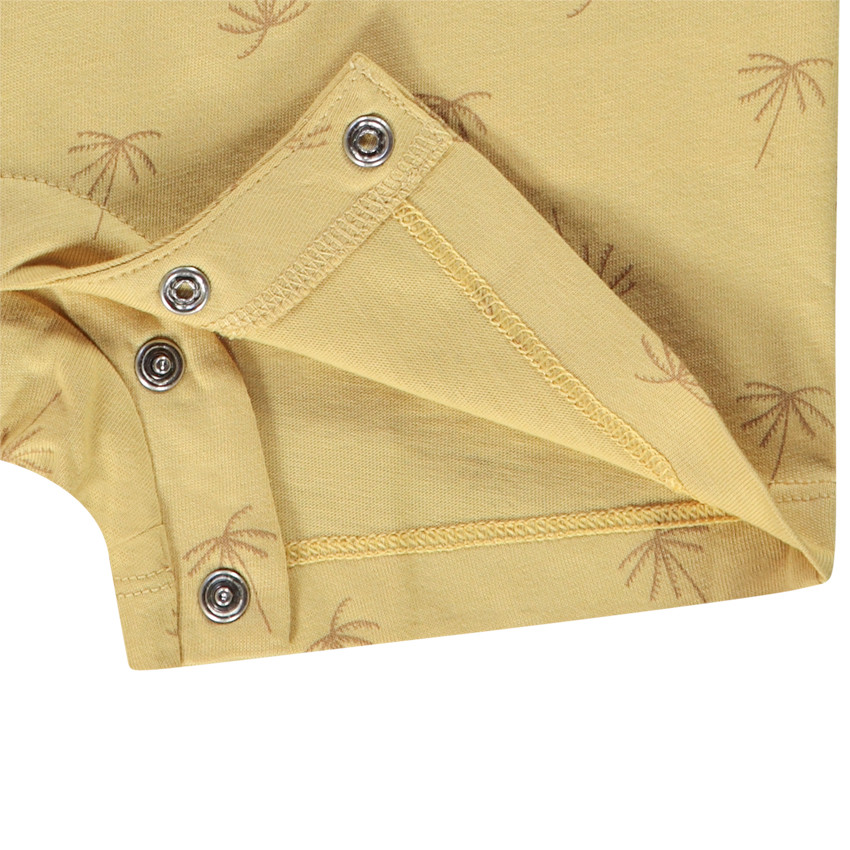 Korte jumpsuit mouwloos met palmen voor baby jongen 