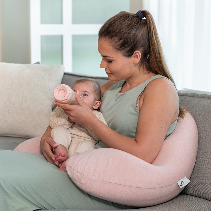 Grand coussin multi-usage Buddy Chiné Pink 