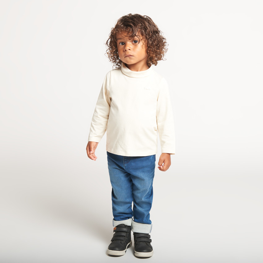 Set van 2 ondertruien met col voor baby jongen 