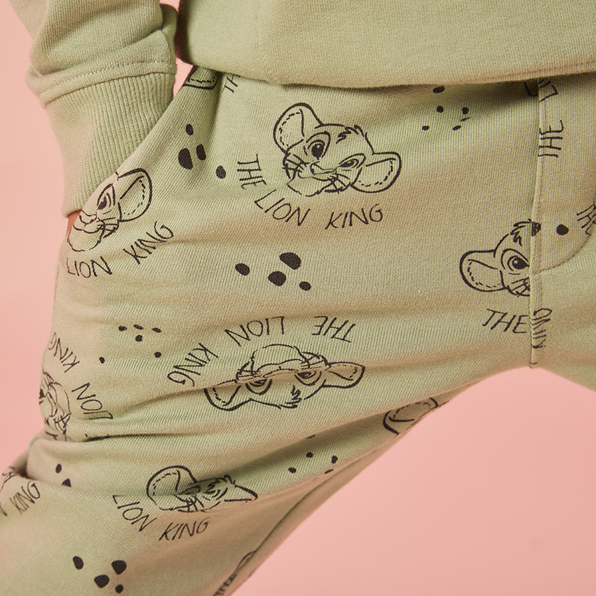 Jogging fleece met print De Leeuwenkoning Disney voor jongens 