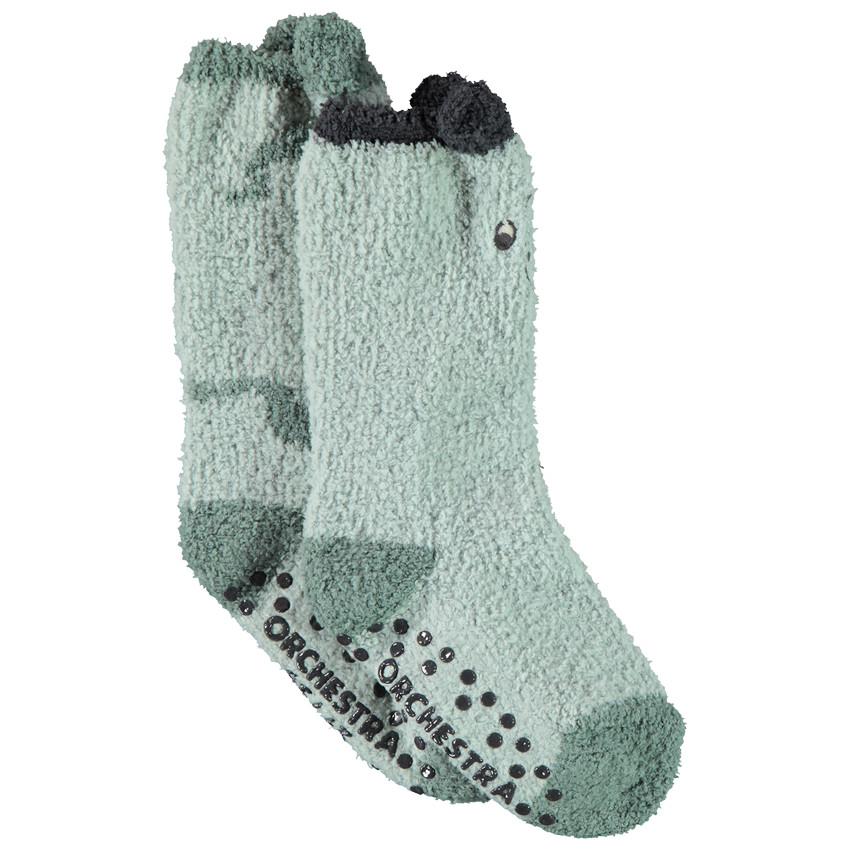 Lot de 2 paires de chaussettes sherpa antidérapantes pour garçon 