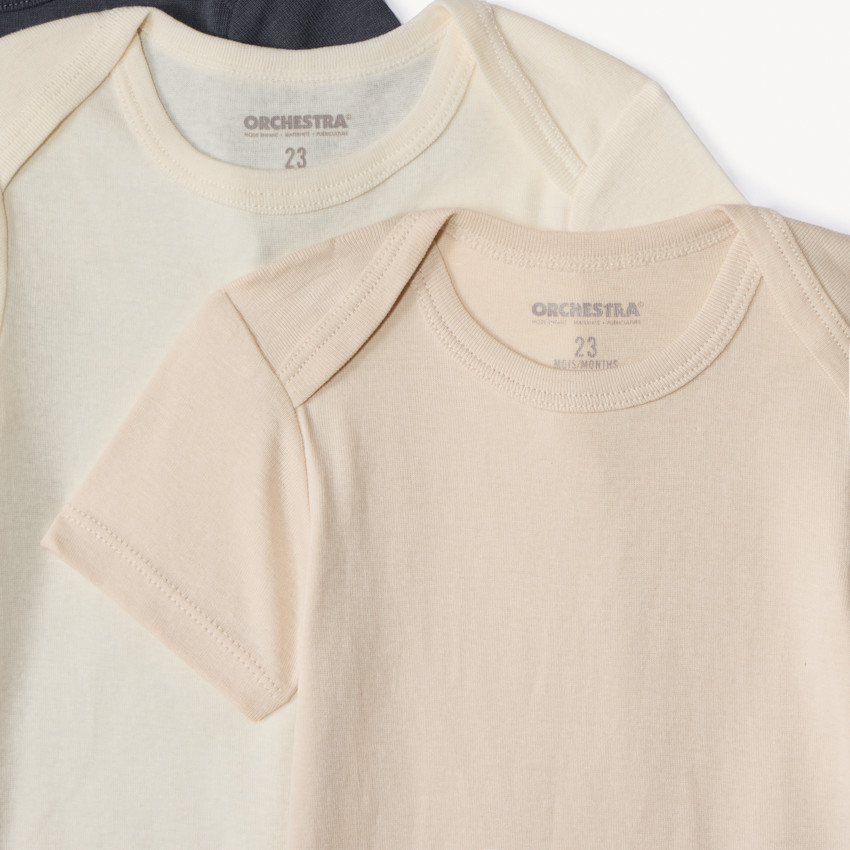 Set van 5 bodies met korte mouwen voor baby