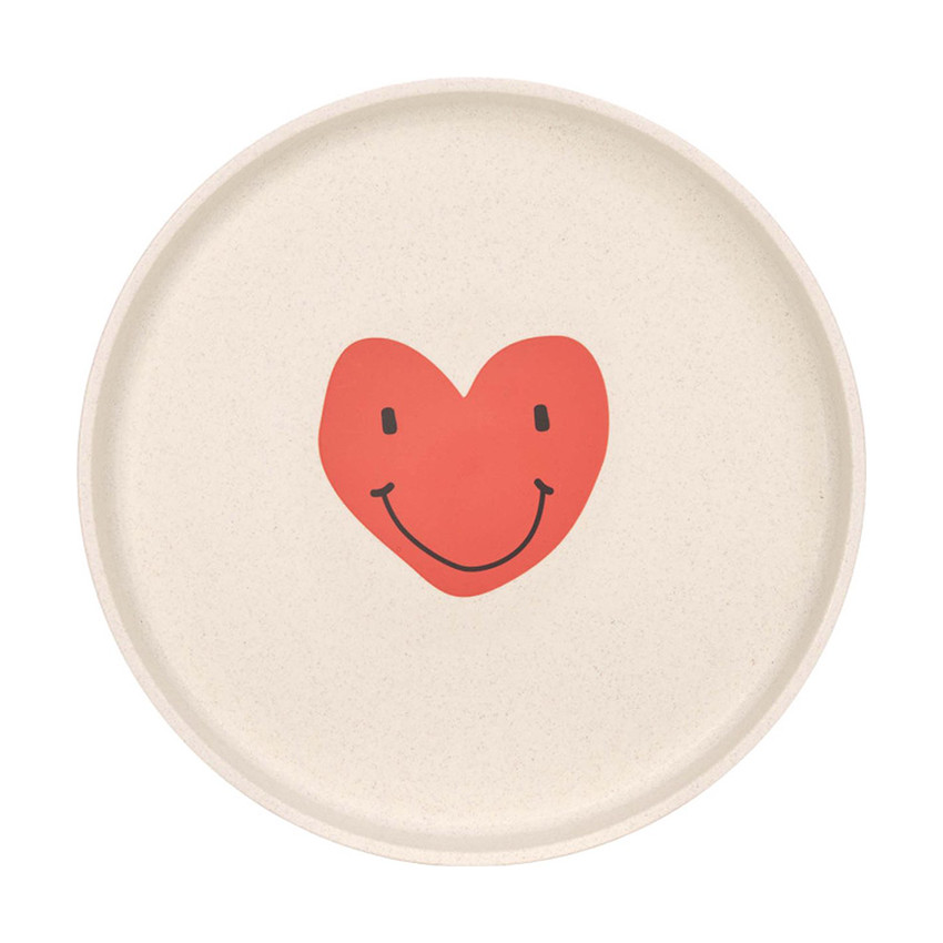 Assiette Enfants Happy Rascals Heart Lavender 