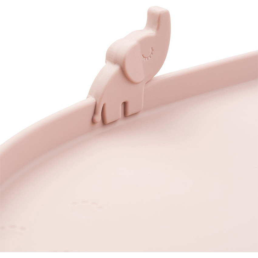 Set de table en silicone à bords hauts Elphee Rose 