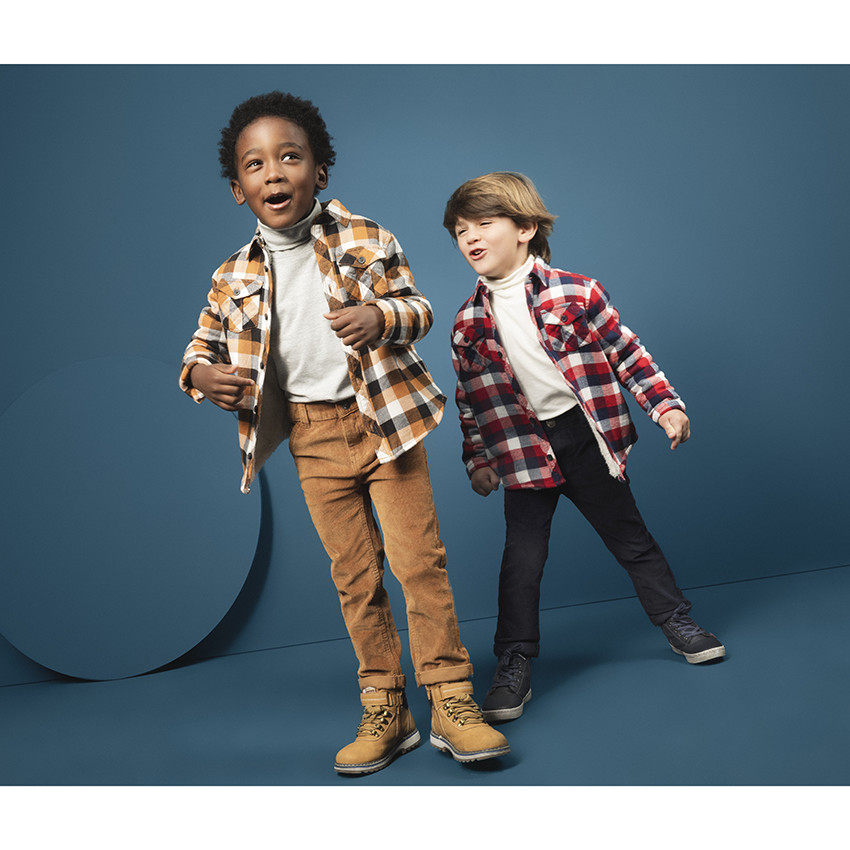 Camelkleurige laarsjes met sherpa voering 