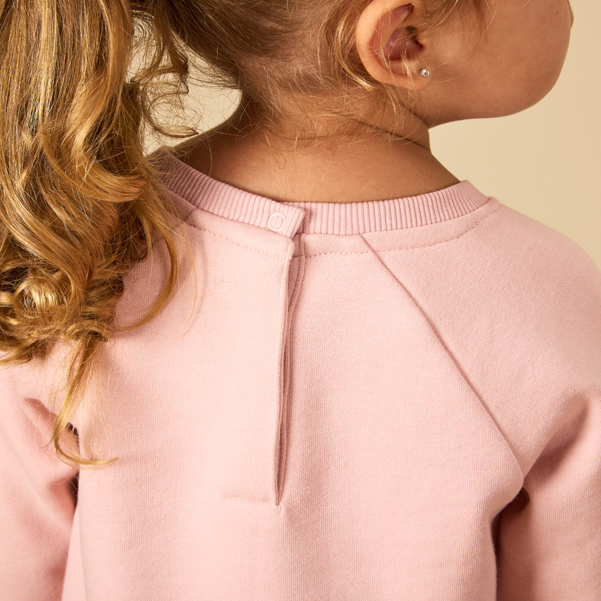 Fleece jurk met patch van fantasie voor meisjes 