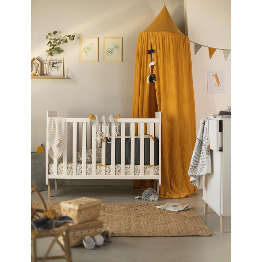 Lot de 2 bavoirs forme bandana imprimés thème forêt 