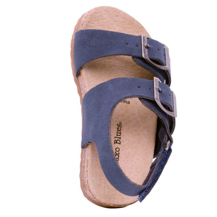 Sandales à double boucles avec lanière à scratch pour garçon 