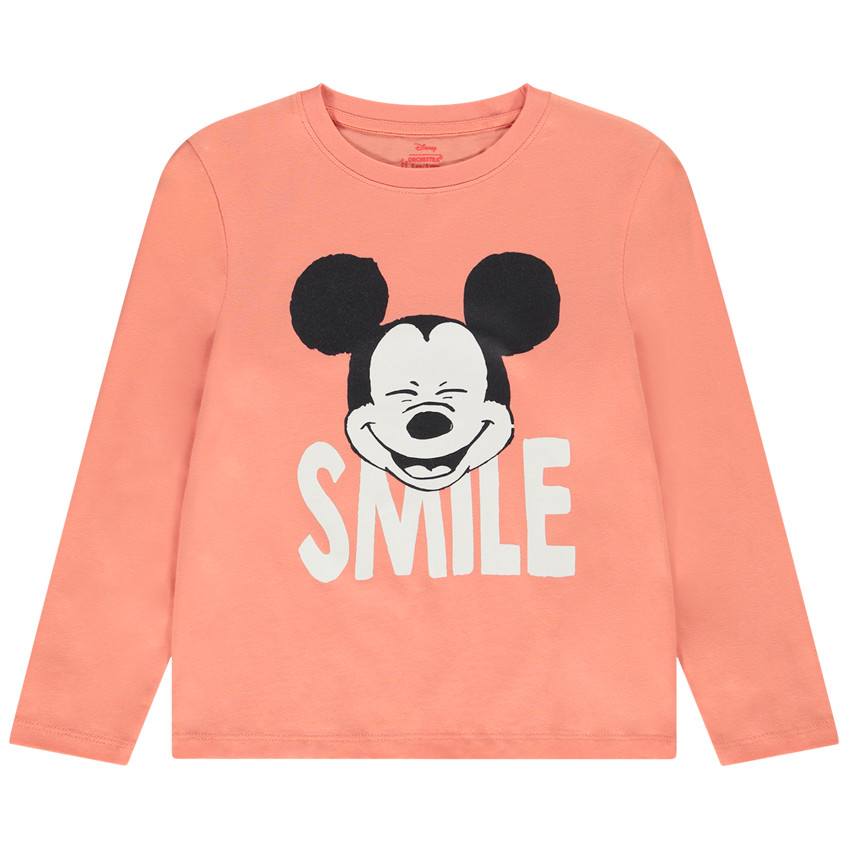 T-shirt manches longues en jersey print Mickey Disney pour garçon 