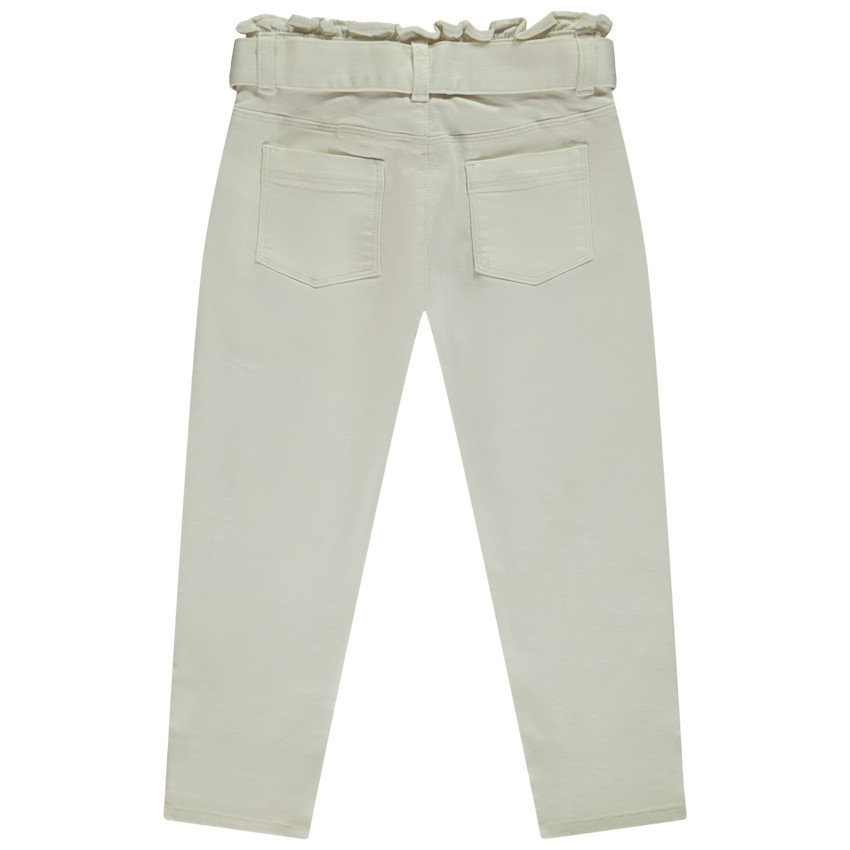 Jeans paperbag met ceintuur voor meisjes 