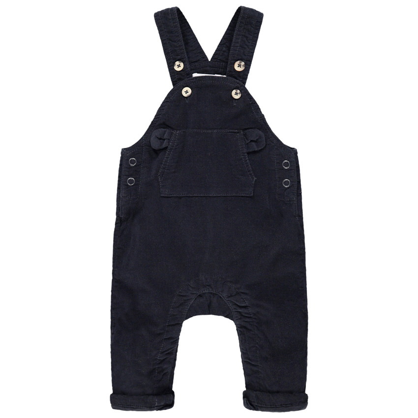 Salopette longue doublée jersey à poche kangourou 