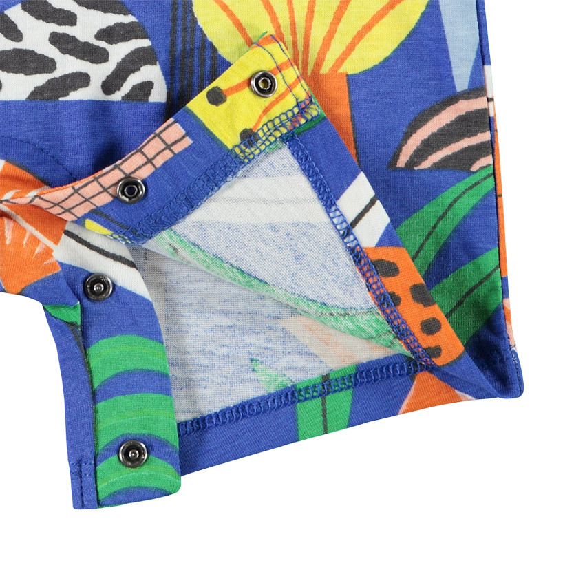 Combinaison courte imprimé fantaisie pour bébé garçon 