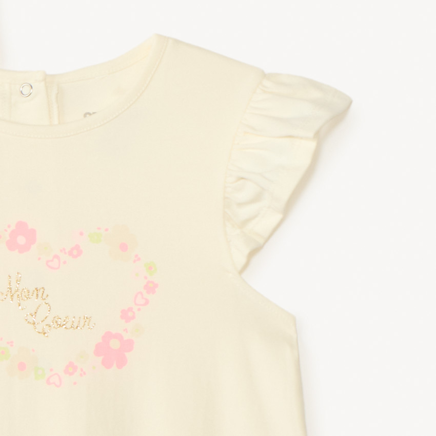Set van 3 korte jumpsuits met fantasy prints voor meisjes. 