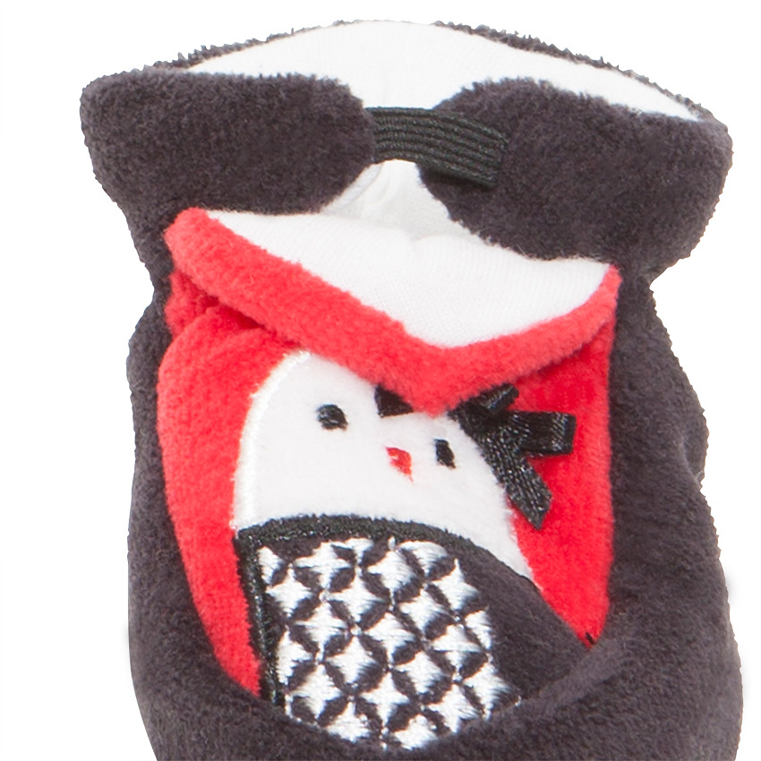 Pantoffels in fluweel met fantasie 