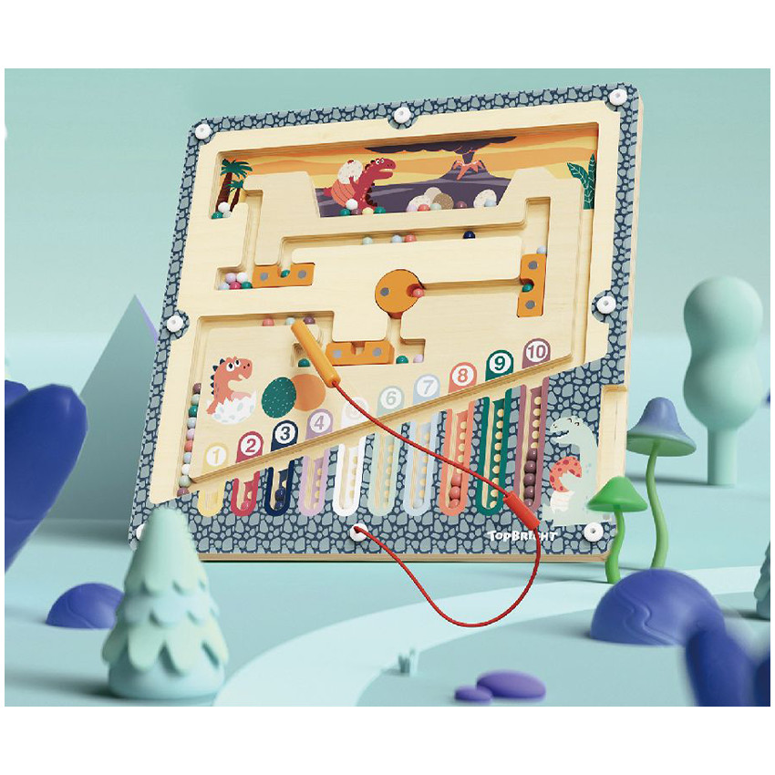 Labyrinthe d'œufs de dinosaures en bois 36m+ 