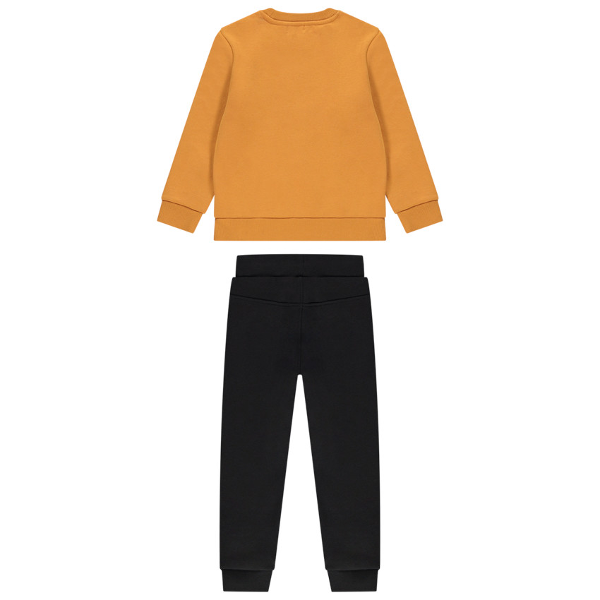 Set sweater met print + effen joggingbroek voor jongens 