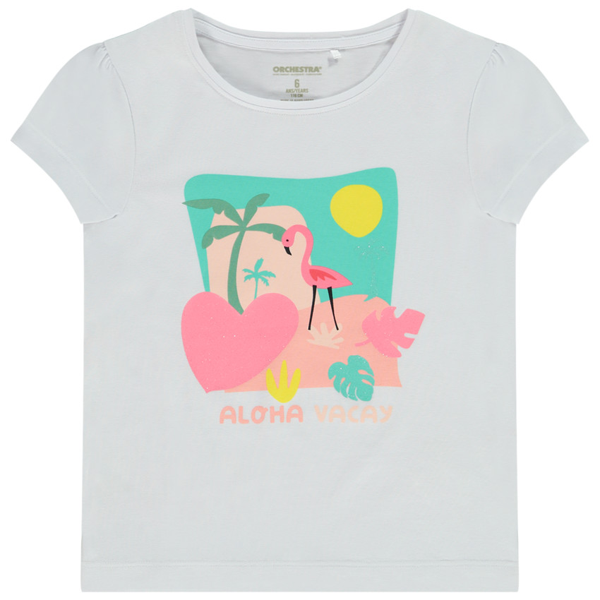 Korte mouwen T-shirt met fantasieprint voor meisjes 